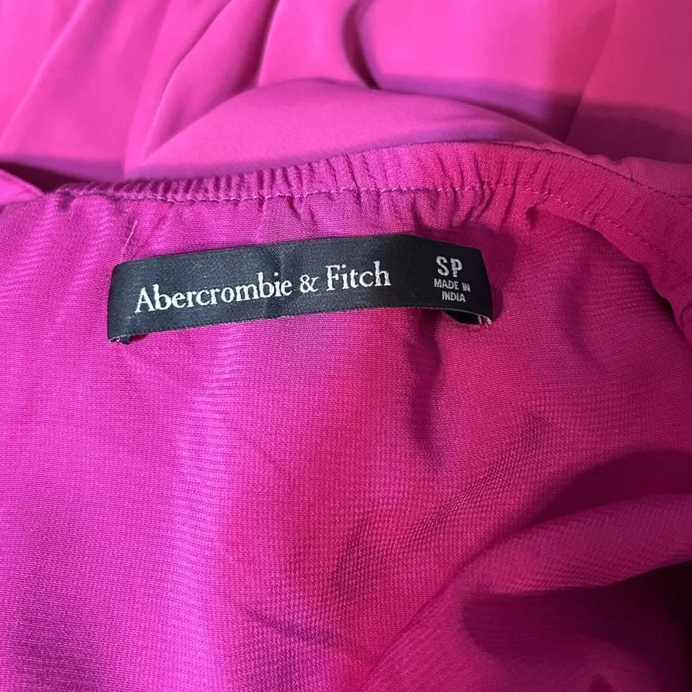 Abercrombie & Fitch Mermaid Slip Maxi Dress Fuchsia Size Small Petite